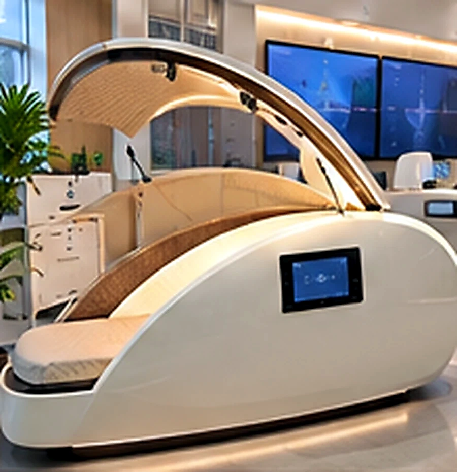 AI 수면 케어 캡슐 현장 설치 사진